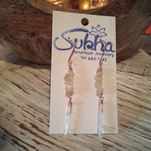 Load image into Gallery viewer, Quartz Dangles by Sukha Handmade
