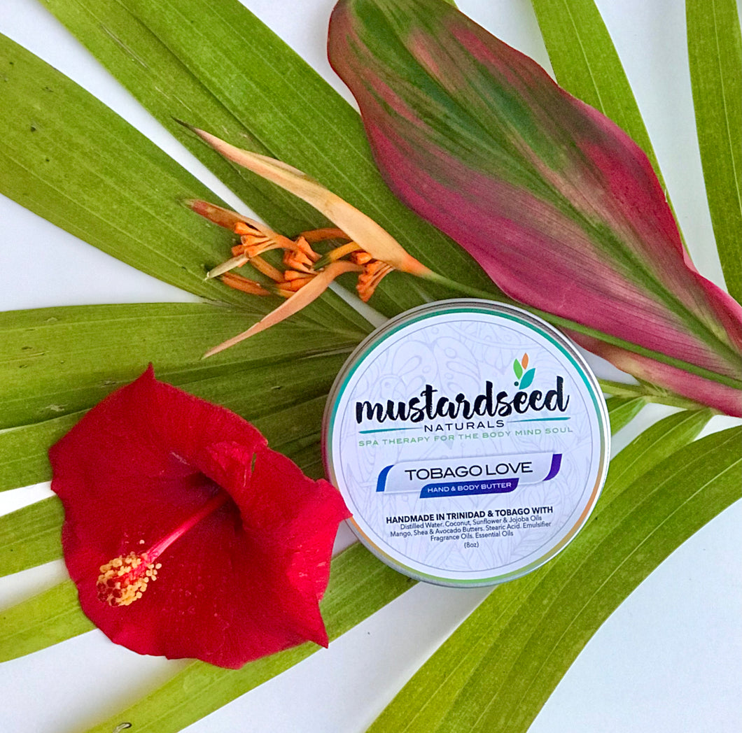 Tobago Love Hand & Body Butter 8oz by Mustardseed Naturals