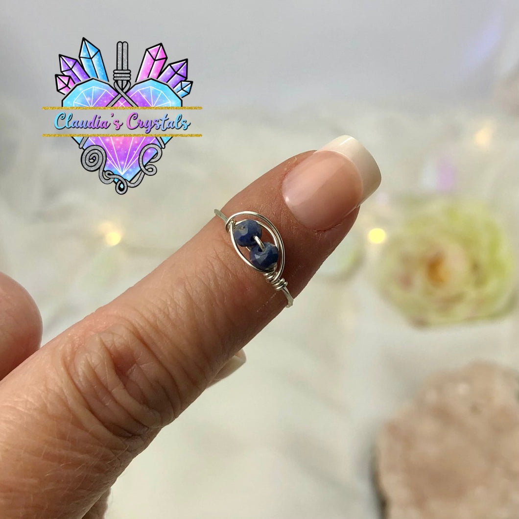 Adjustable Midi Ring by Claudia's Crystals