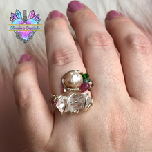 Load image into Gallery viewer, Funky Silver Plated Rings by Claudia&#39;s Crystals
